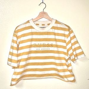Guess Stripped Cropped T-Shirt!
